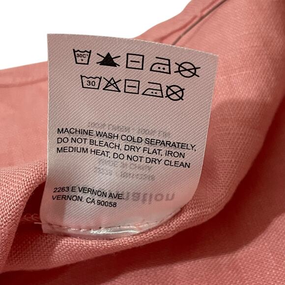 NWT Reformation Zoya Smocked Linen Mini Dress - Pink - XL - Picture 12 of 14